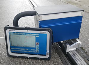 DQM3 Tram measurement device with Panasonic Toughbook